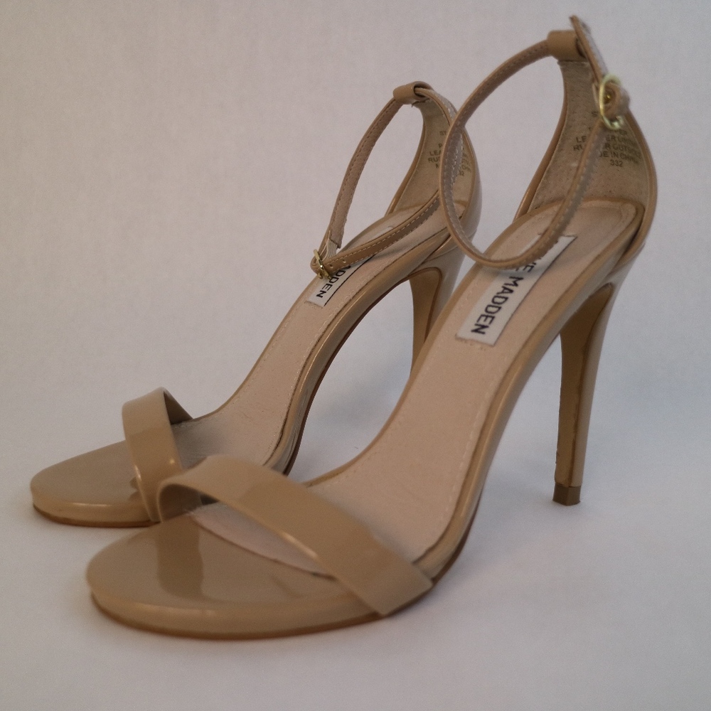 Steve Madden Nude Patent Stecy Heels